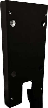 Fastgørelsesplade Zaptec Pro Mid til S-Line UNI BAS - 2-pak - Pulverlakeret aluminium - produktbillede forfra | S-Line
