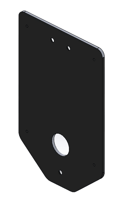 Monteringsplade S - Line Home for Easee - for Home 80 polet - Carlevel - Pole mount