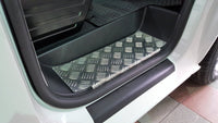 Tærskelbeskyttelse til VW Transporter Caravelle T5 T6 T6.1 - rustfrit stål - produktbillede forfra | Carlevel