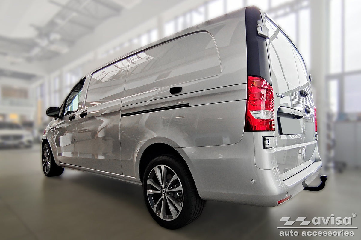 Fotstöd Mercedes V Class W447/ Vito III 2014+ – Silver satin | AVISA - Carlevel AB - Fotstöd
