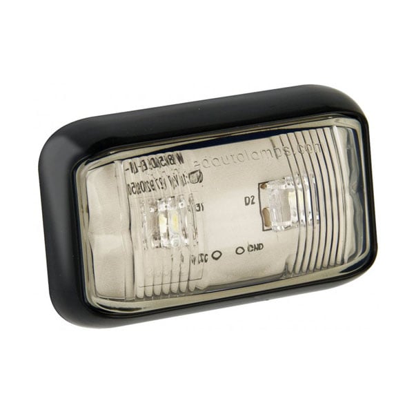 Frontmarkering 2LED Hvid - produktbillede forfra | LEA