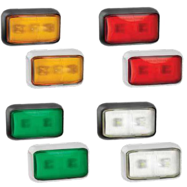 billede, der viser brug af Frontmarking 2LED White Chrome - LEA