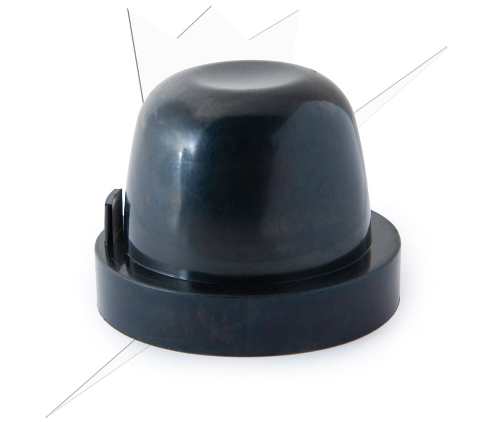 Gummibetræk 65x55mm - produkt set fra siden | Carlevel
