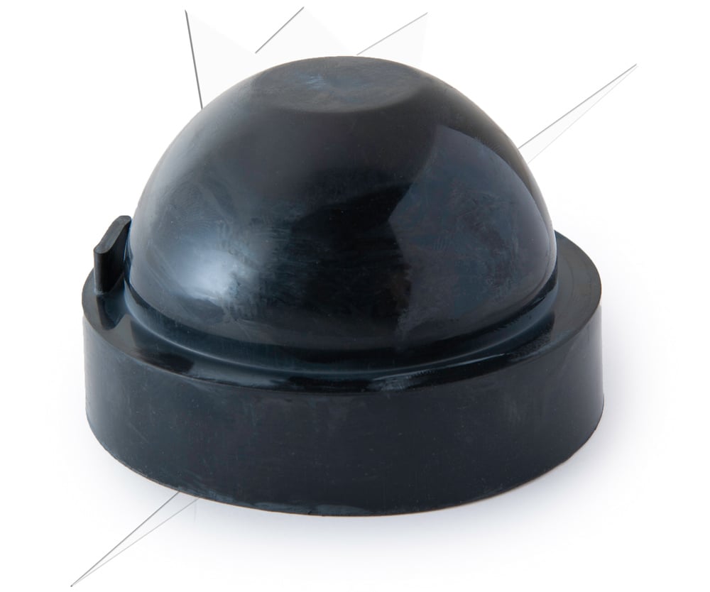 Gummi låg 85x60mm - produkt set fra siden | Carlevel