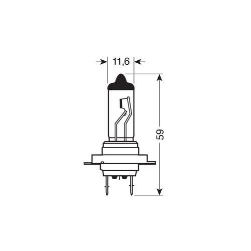H18 Osram Original 12V – 65W – i brug | OSRAM