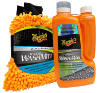 HYBRID-pakke fra Meguiar's - 1,4 l med vaskehandske - forfra produktbillede | Meguiars