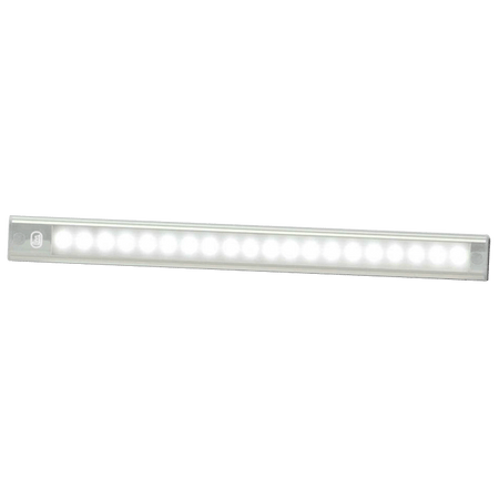 produktbillede forfra, der viser interiør LED - Strip 260mm - ON/OFF - Sølv - LEA