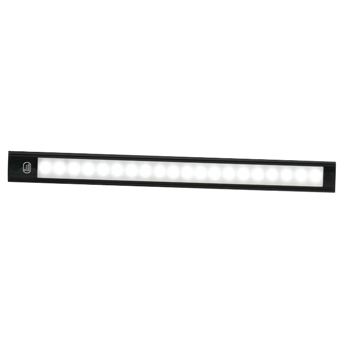 produktbillede forfra viser interiør LED - Strip 260mm - ON/OFF - Sort - LEA