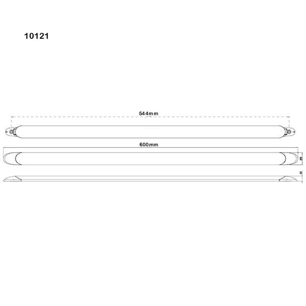 Indvendig LED - strip 600mm - Frost - i brug | LEA