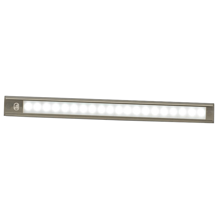 produktbillede forfra viser interiør LED - Strip 770mm - ON/OFF - Grå - LEA