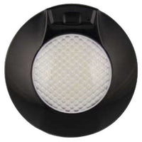 produktbillede forfra, der viser Indvendig lampe Ø143mm - ON/OFF - Sort - LEA