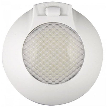 produktbillede forfra, der viser Indvendig lampe Ø143mm - ON/OFF - Hvid - LEA