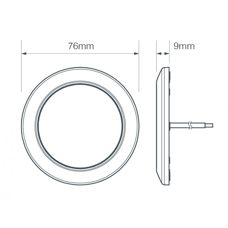 billede, der viser brug af interiørlampe Ø75mm – 7515 Krom – LEA