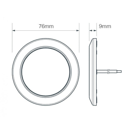 billede, der viser brug af interiørlampe Ø75mm – 7515 Krom – LEA