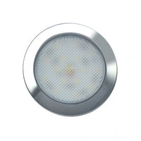 produktbillede forfra, der viser Interiørlampe Ø75mm – 7515 Krom – LEA