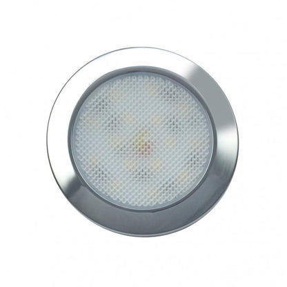 produktbillede forfra, der viser Interiørlampe Ø75mm – 7515 Krom – LEA