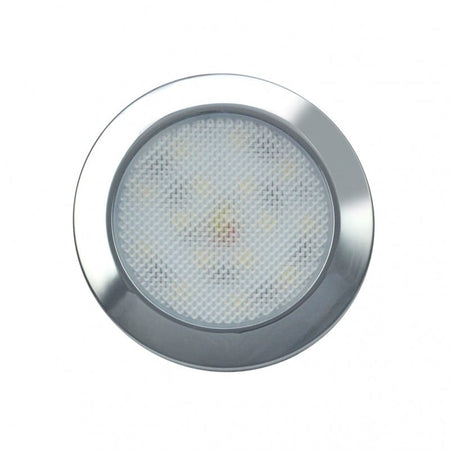 produktbillede forfra, der viser Interiørlampe Ø75mm – 7515 Krom – LEA