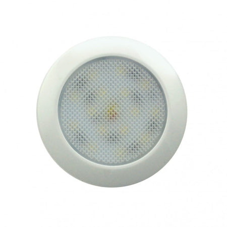 produktbillede forfra, der viser Interiørlampe Ø75mm – 7515 Hvid – LEA