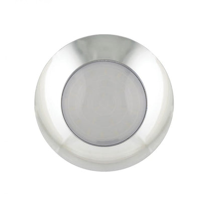 produktbillede forfra, der viser Interiørlampe Ø75mm – Frost – 12V – LEA