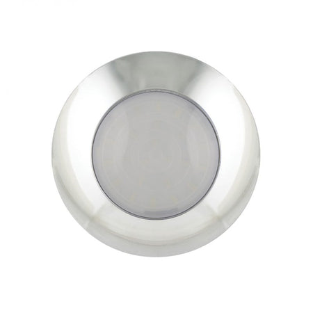 produktbillede forfra, der viser Interiørlampe Ø75mm – Frost – 12V – LEA
