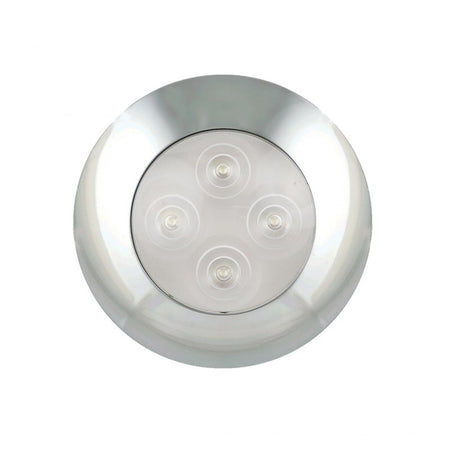 produktbillede forfra, der viser interiørlampe Ø75mm – Soft White 12V – LEA