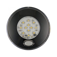 produktbillede forfra, der viser Interiørlampe Ø80mm – Night – Sort – LEA
