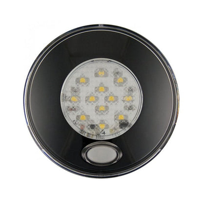 produktbillede forfra, der viser Interiørlampe Ø80mm – Night – Sort – LEA