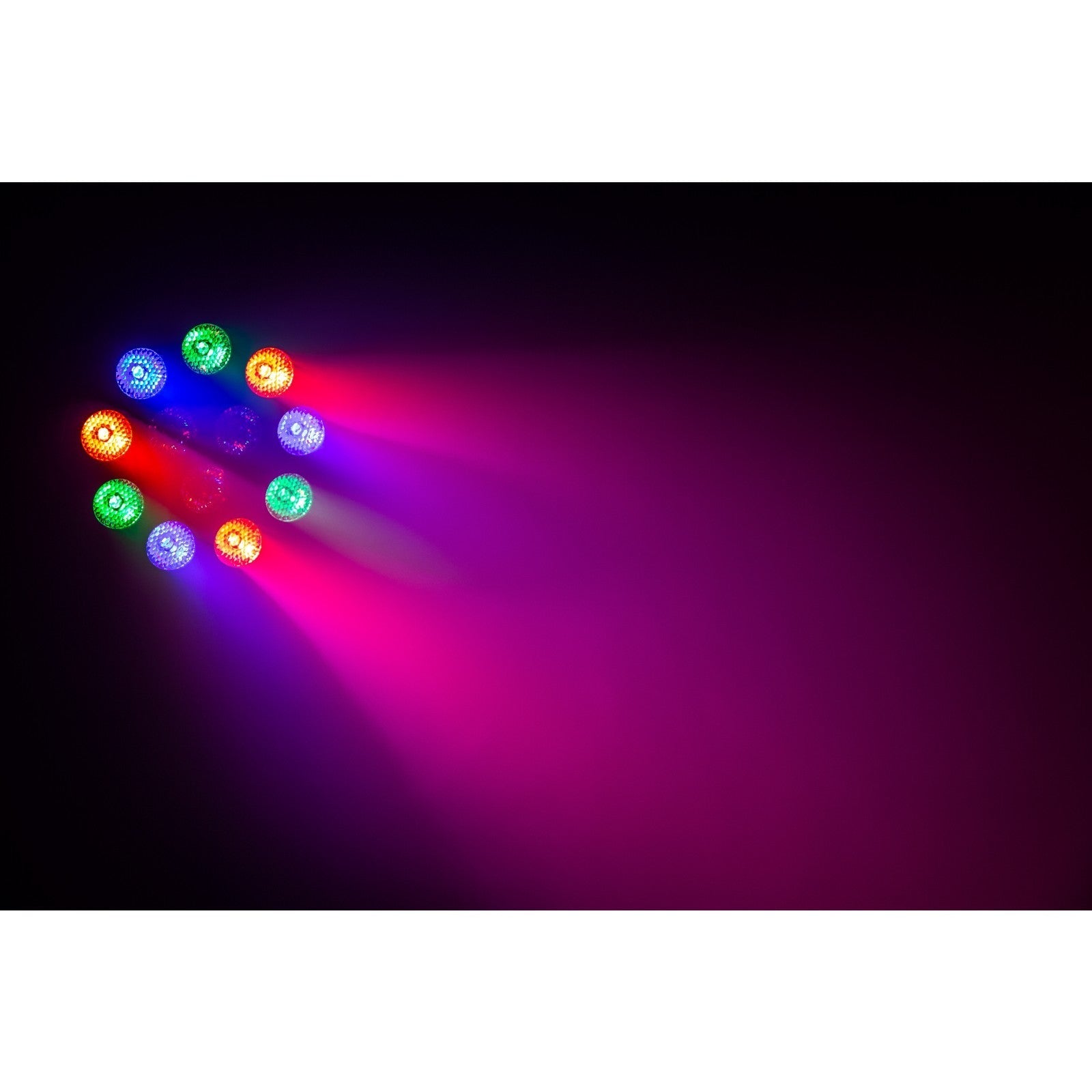 Indvendig LED-belysning RGBW USB PAR 12x1W Auto/lydstyret JB-Systems - produkt set fra siden | JB systemer