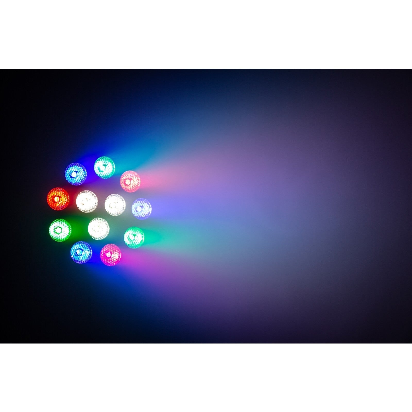 Indvendig LED-belysning RGBW USB PAR 12x1W Auto/lydstyret JB-Systems - nærbillede detaljer | JB systemer