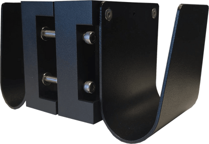 Kabelholder dobbelt til 60 mm stolpe - Sort S-Line - produkt set fra siden | S-Line
