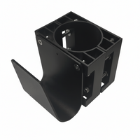 Kabelholder enkelt til 60 mm stolpe - Sort S-Line - produktbillede forfra | S-Line