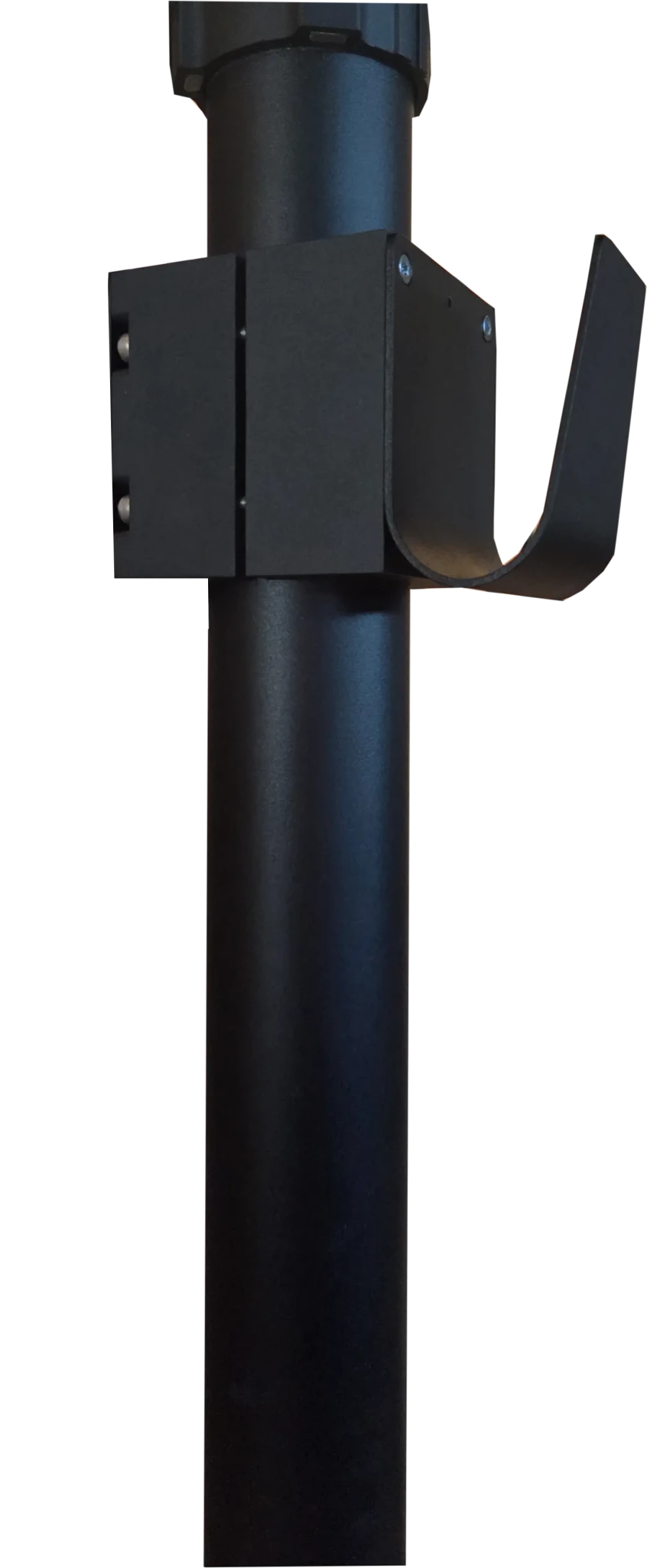 Kabelholder enkelt til 60 mm stolpe - Sort S-Line - nærbillede detaljer | S-Line
