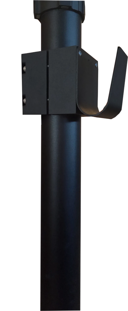 Kabelholder enkelt til 60 mm stolpe - Sort S-Line - nærbillede detaljer | S-Line