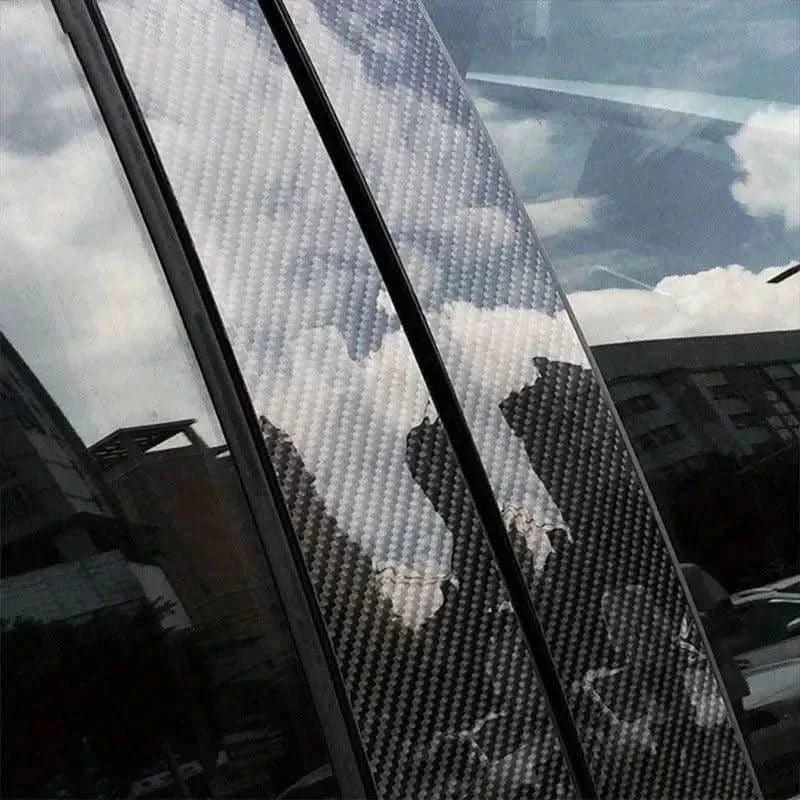Carbon Fiber Vinyl Car Wrap - Selvklæbende ridsefast - Nærbillede detaljer | Carlevel
