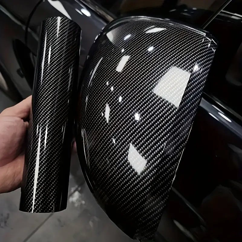 Carbon Fiber Vinyl Wrap - Holdbar PET-film til bil- og motorcykelstyling - Nærbilleder | Carlevel