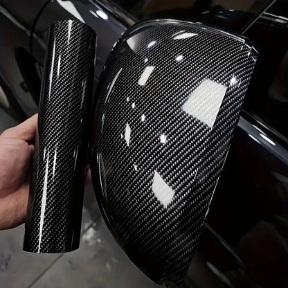 Carbon Fiber Vinyl Wrap - Holdbar PET-film til bil- og motorcykelstyling - Nærbilleder | Carlevel