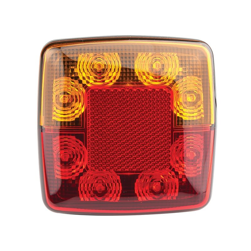 sidebillede, der viser profil og design af Compact Combination Lamp 100x100 – 12V (2 – Pack) – LEA