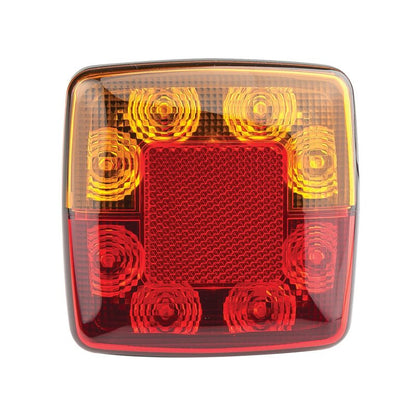 sidebillede, der viser profil og design af Compact Combination Lamp 100x100 – 12V (2 – Pack) – LEA