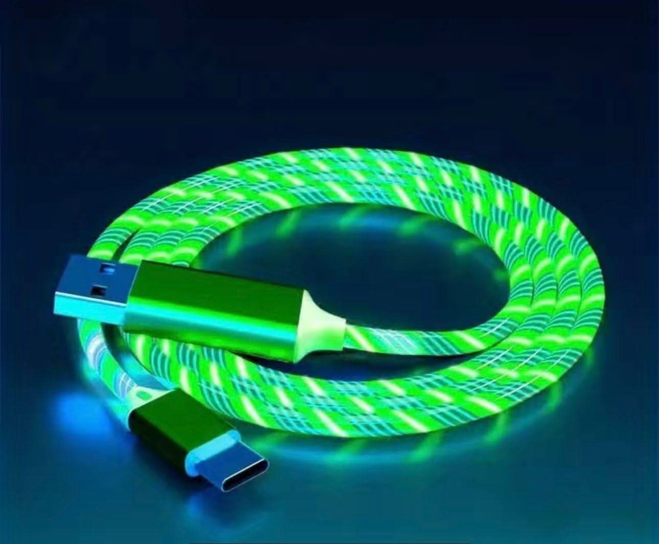 Lysende opladningskabel til iPhone - Hurtigt & LED-belyst Lightning-kabel - Carlevel - 
