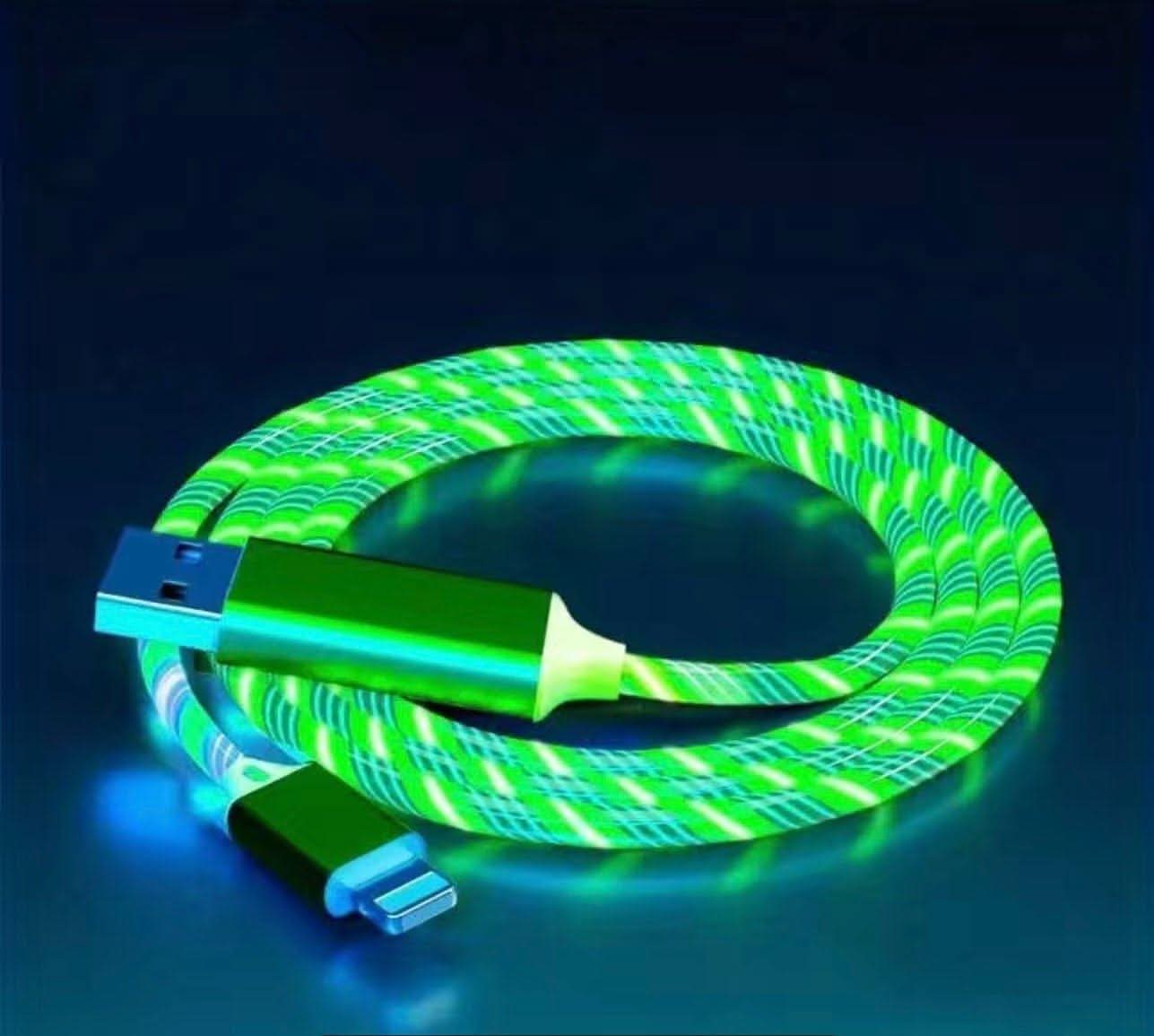 Lysende opladningskabel til iPhone - Hurtigt & LED-belyst Lightning-kabel - Carlevel - 
