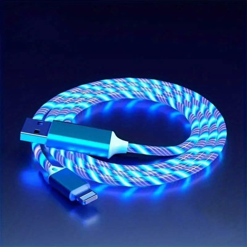 Lysende opladningskabel til iPhone - Hurtigt & LED-belyst Lightning-kabel - Carlevel - 