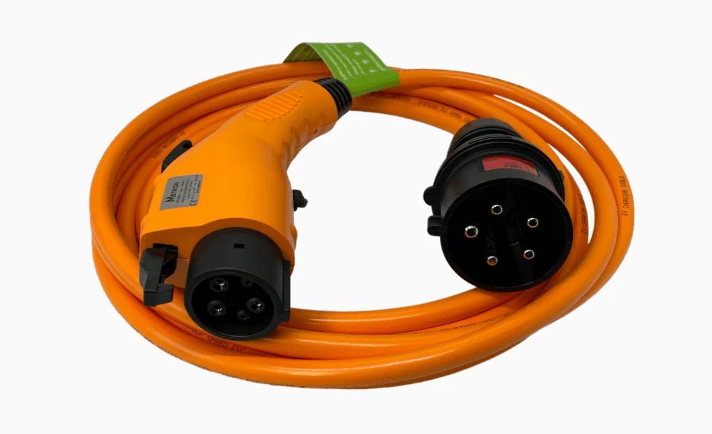 Ladekabel Mode 2 Type 1 6-32A 7,3 kW - Portable Evconnect - produktbillede forfra | Evconnect