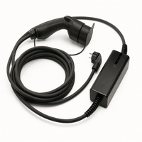 Ladekabel Type 2 Schuko/CEE 6–16A bærbar jordfejlsbeskyttelse - Evconnect - produktbillede forfra | Evconnect