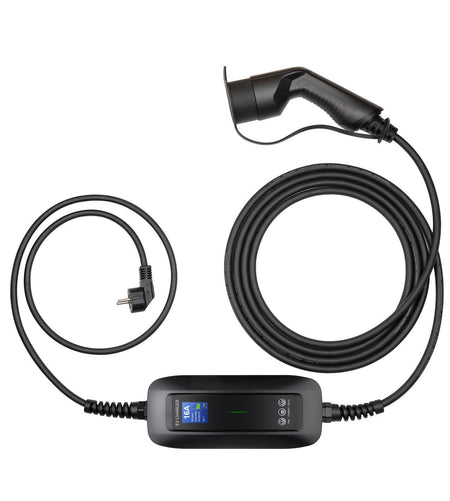 Bærbar oplader Type 2 6–16A 3,6kW – 5m justerbar Mode 2 - Carlevel - Ladekabler til husholdningsstik (Mode 2)