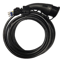 Ladekabel Type 2 20A 14 kW 9 m - Amina til ladepost/ladeboks Mode 3 - produktbillede forfra | Amina