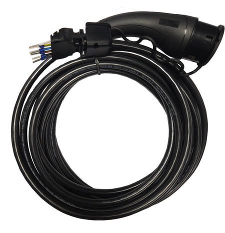 Ladekabel Type 2 20A 14 kW 9 m - Amina til ladepost/ladeboks Mode 3 - produktbillede forfra | Amina