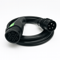 Ladekabel Type 2 3-faset 400V 6–16A Mode 2 bærbar - Evconnect - produktbillede forfra | Evconnect
