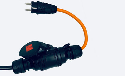 Ladekabel Type 2 3-faset 400V 6-16A Mode 2 bærbar - Evconnect - dimensionsspecifikation | Evconnect