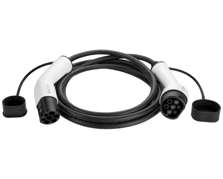 EV Ladekabel Type 2 32A 22 kW – 10 m Hvid - Carlevel - Ladekabler til ladepost/ladeboks (Mode 3)