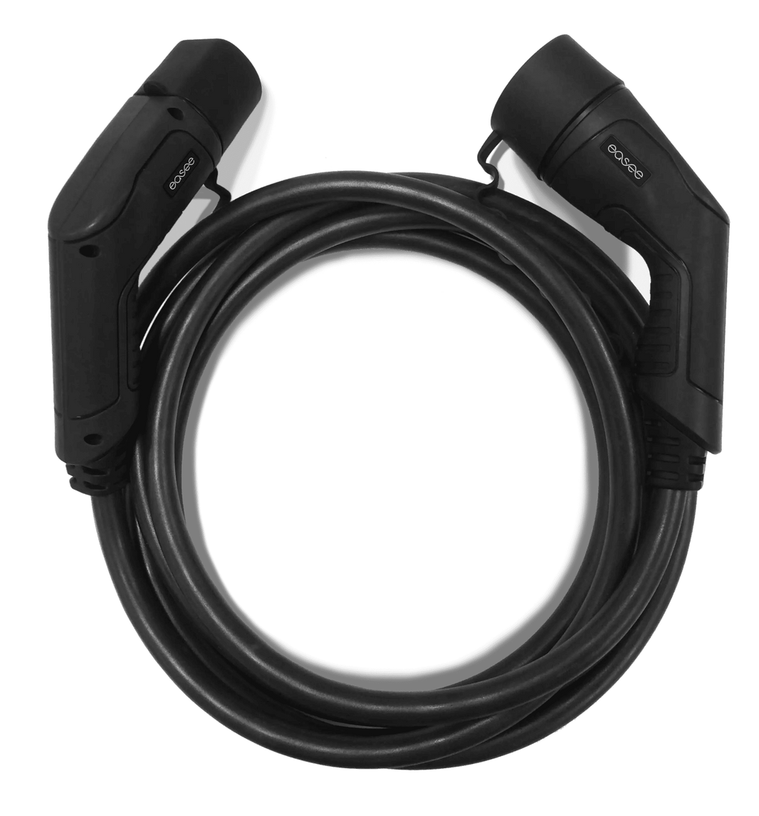 Ladekabel Type 2 32A 22kW – 7,5m premium kabel fra Easee - Carlevel - Ladekabler til ladepost/ladeboks (Mode 3)
